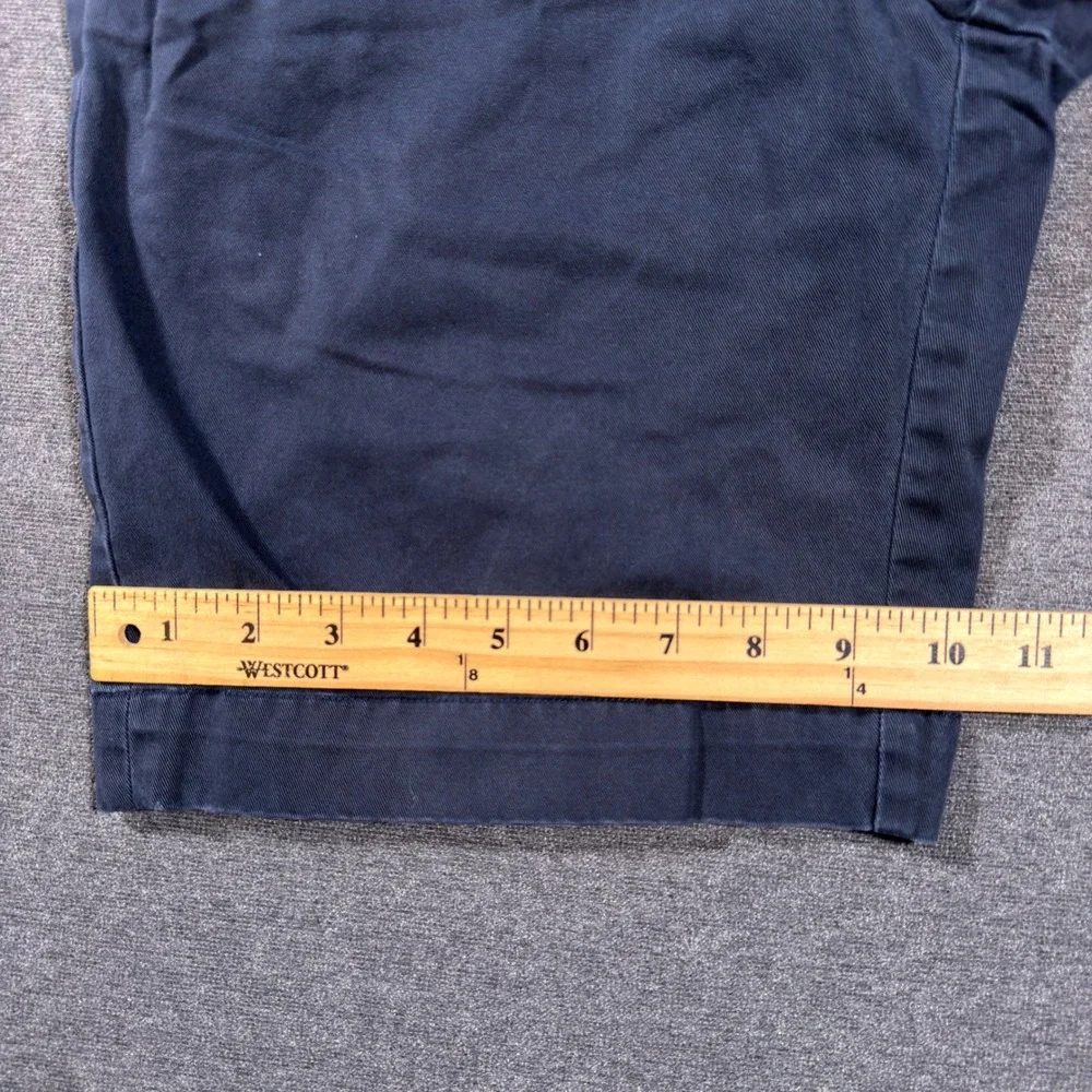 Polo Ralph Lauren Shorts Mens 30 Navy Blue Classic Fit 9 Chino Cotton Twill Pony